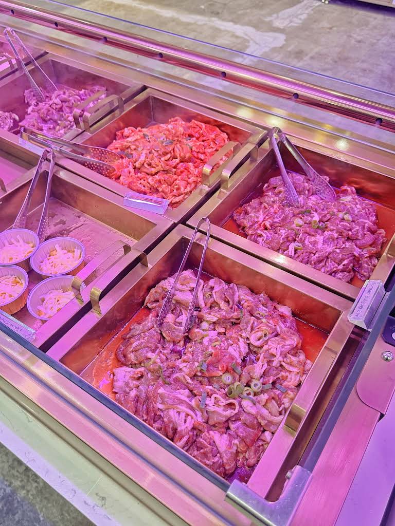 Premium meat selection at Goro BBQ